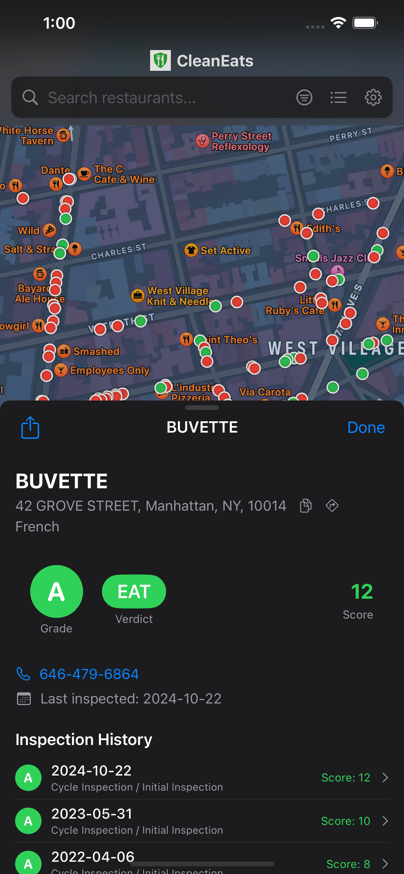 CleanEats app screenshot